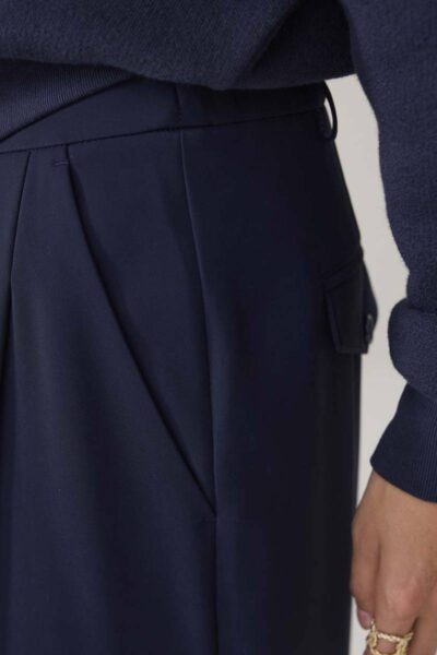Trousers fluid midnight blue Summum