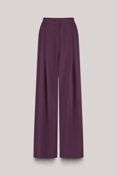 Trousers fluid wineberry Summum