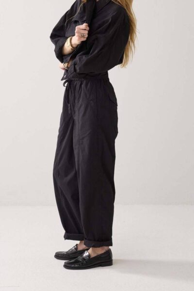 Loose pant breezy cotton black Summum