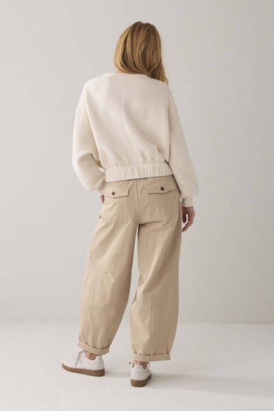 Trousers balloon fit cotton alpaca Summum