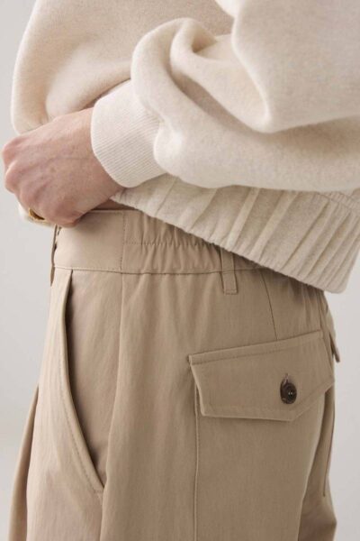 Trousers balloon fit cotton alpaca Summum