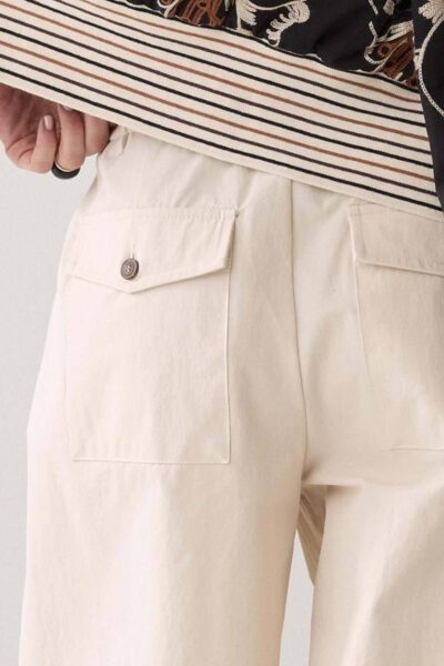 Trousers balloon fit ivory Summum