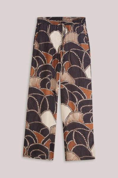 Trousers all over twill satin multicolour Summum