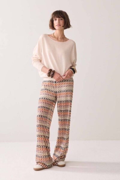 Trouser multicolour crochet Summum