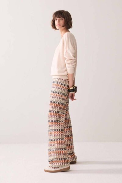 Trouser multicolour crochet Summum
