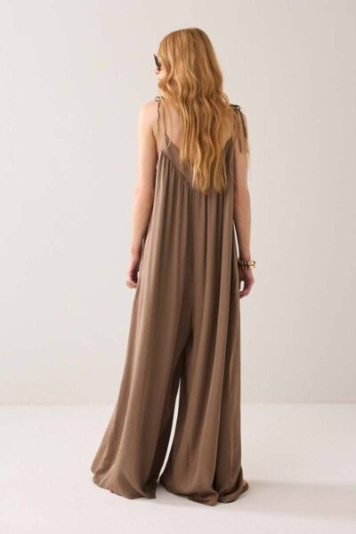Jumpsuit silky touch dark clay Summum