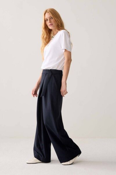 Trousers pinstripe small midnight blue Summum