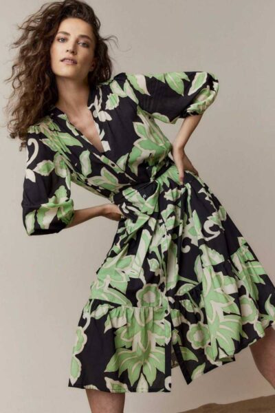 Dress floral print multicolour Summum