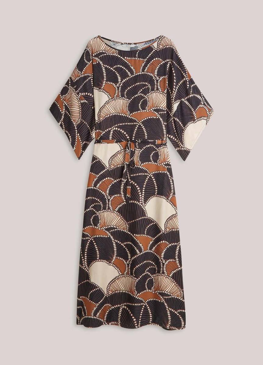 Dress all over twill satin multicolour Summum - Afbeelding 6