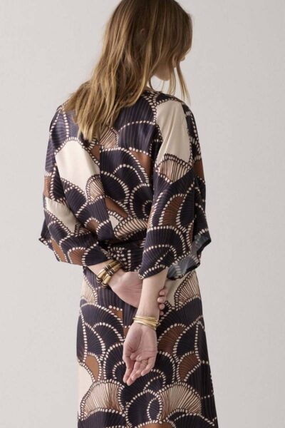 Dress all over twill satin multicolour Summum