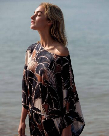 Dress all over twill satin multicolour Summum