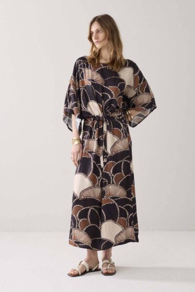 Dress all over twill satin multicolour Summum