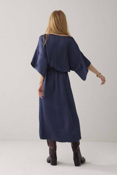 Dress heavy silky touch navy noir Summum