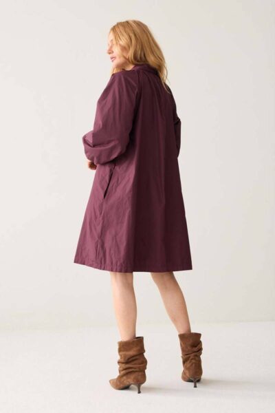 Dress taft light dark burgundy Summum