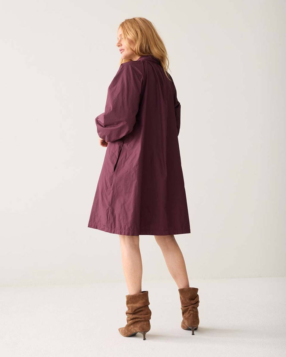 Dress taft light dark burgundy Summum - Afbeelding 3
