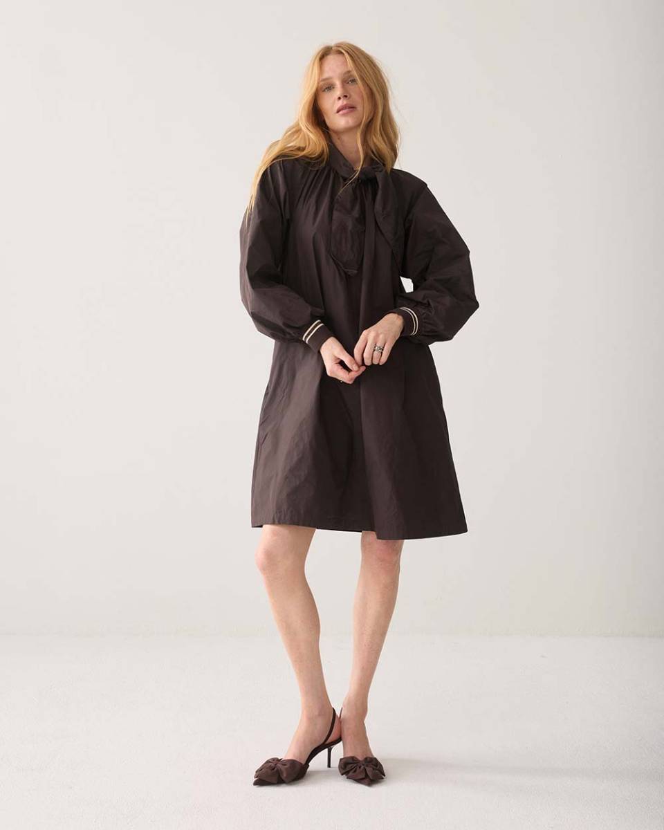 Dress taft light dark chocolate Summum - Afbeelding 6