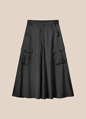Skirt silky touch black Summum
