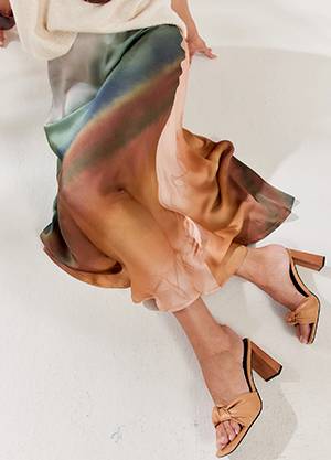 Skirt faded print multicolour Summum
