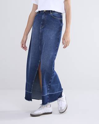 Denim skirt cotton comford denim Summum
