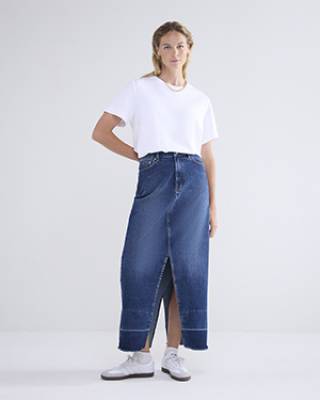 Denim skirt cotton comford denim Summum