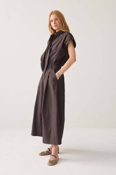 Skirt taft light dark chocolate Summum