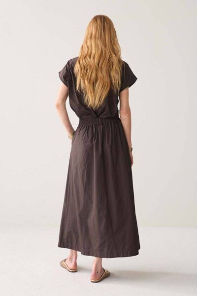 Skirt taft light dark chocolate Summum
