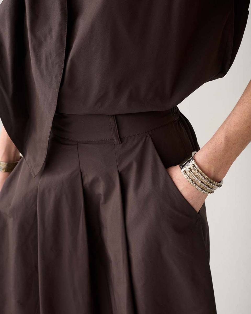 Skirt taft light dark chocolate Summum - Afbeelding 4
