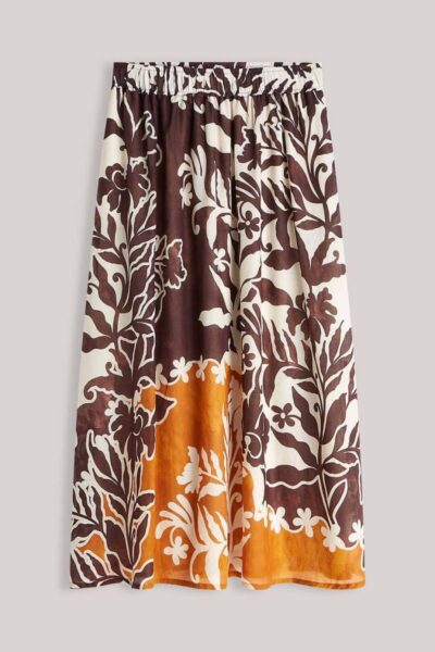 Skirt border print double multicolour Summum