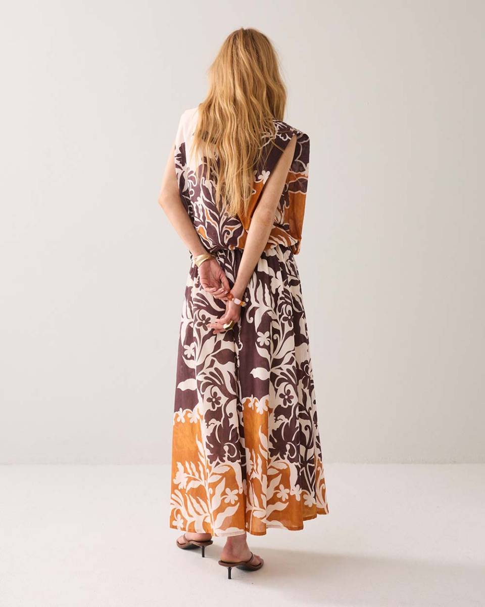 Skirt border print double multicolour Summum - Afbeelding 3