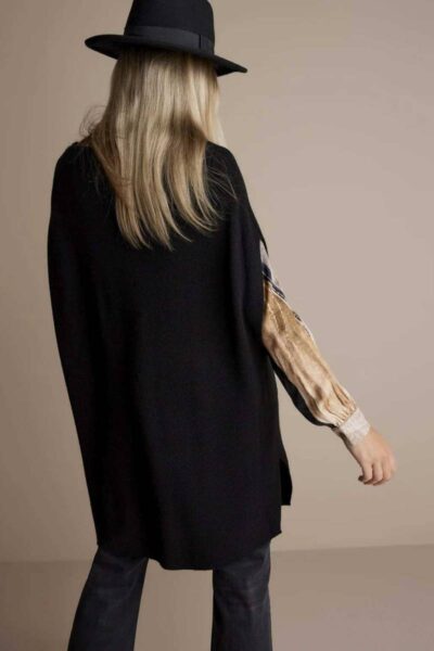 Sleeveless sweater black Summum Woman