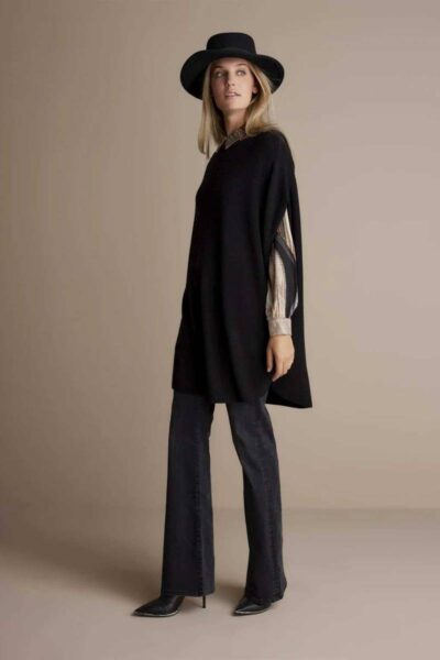 Sleeveless sweater black Summum Woman