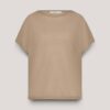 Sleeveless top rifened viscose sesame Summum - Afbeelding 4