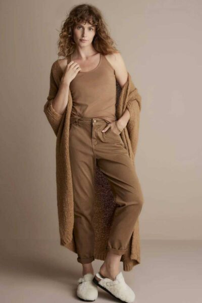 Kimono cardigan mohair blend wood Summum Woman