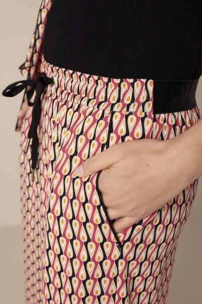 Trousers all over print viscose multicolour Summum
