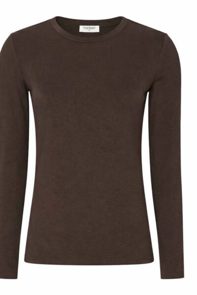 Penelope ls t-shirt bitter chocolate TOODAY