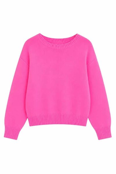 Sanibel sweater neon pink TWINS the label