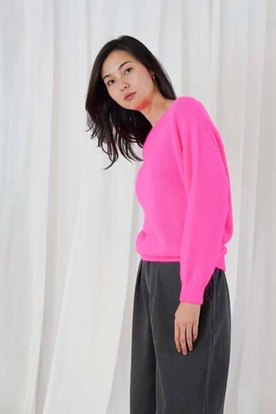 Sanibel sweater neon pink TWINS the label