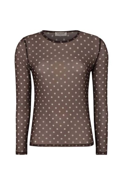 Drew dot ls top brown ground TOODAY