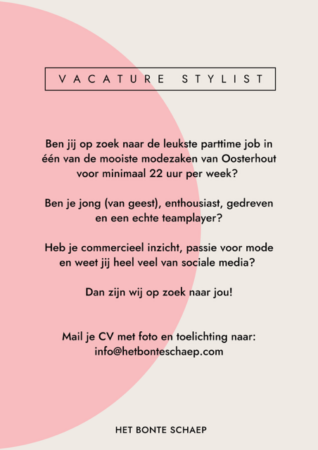 Vacature styliste
