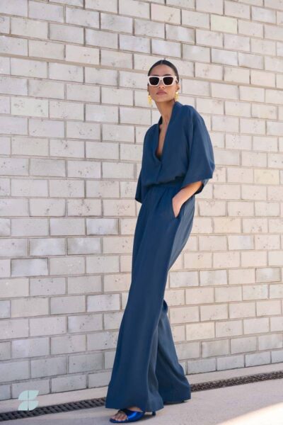 Benji viscose pants winter blue By-Bar Amsterdam