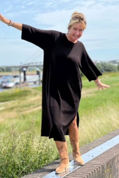 Brunn sweater dress expresso Zenggi