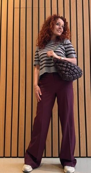 Premiere plain tall pant amarone Haute L’Amitie