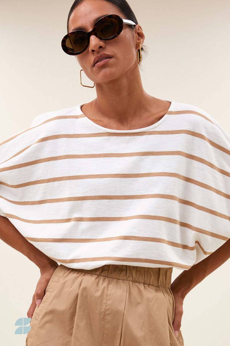 Merle heavy flame stripe top By-Bar Amsterdam