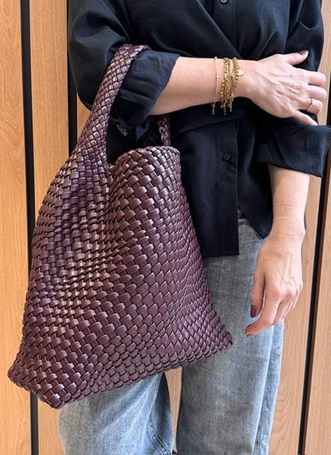 Mia bag large burgundy BOW19