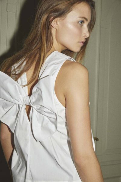 Sanna bow top white Co’Couture
