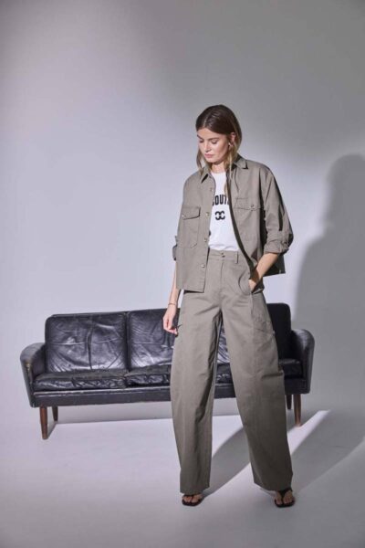 Evelyn barrel LL pant army Co’Couture