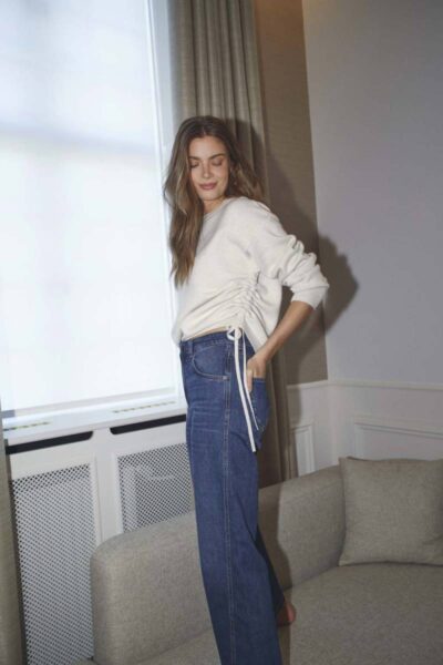 Row string knit ivory Co’Couture