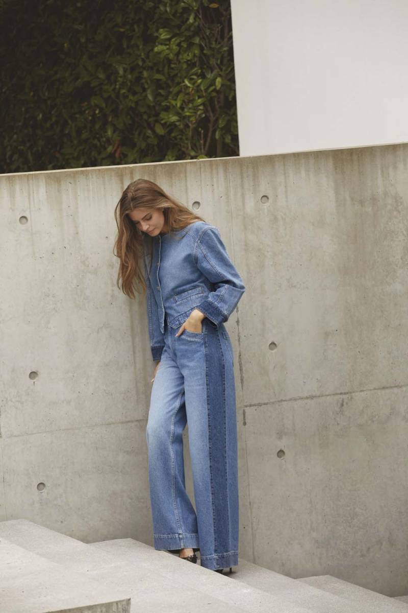 Bilbao wide LL jeans denim blue Co'Couture - Afbeelding 2