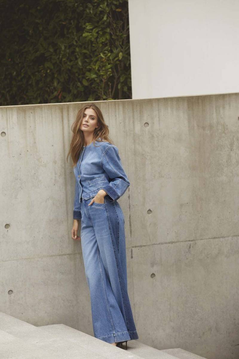 Bilbao wide LL jeans denim blue Co'Couture