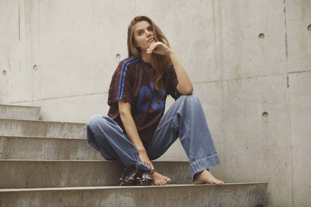 Trey lace tee new blue Co'Couture - Afbeelding 2